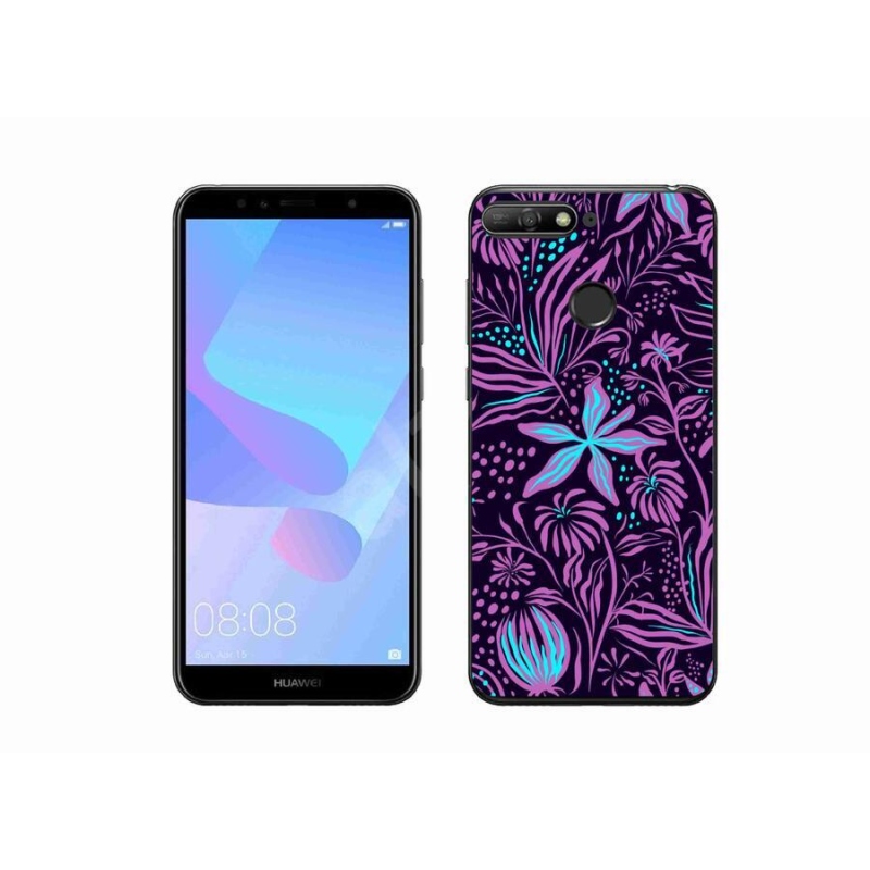 Gelový kryt mmCase na mobil Huawei Y6 Prime (2018) - květiny 2