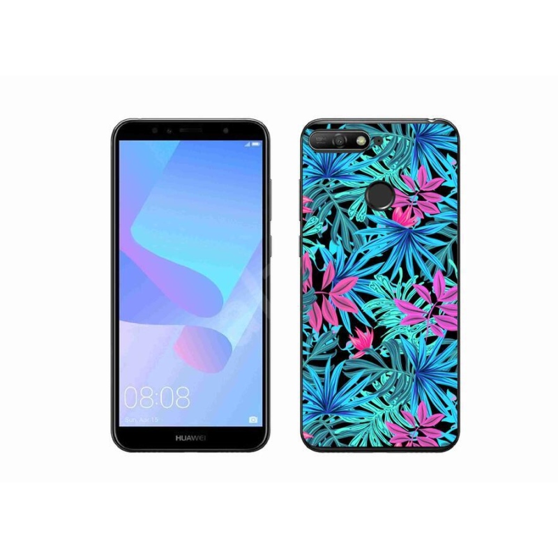 Gelový kryt mmCase na mobil Huawei Y6 Prime (2018) - květiny 3