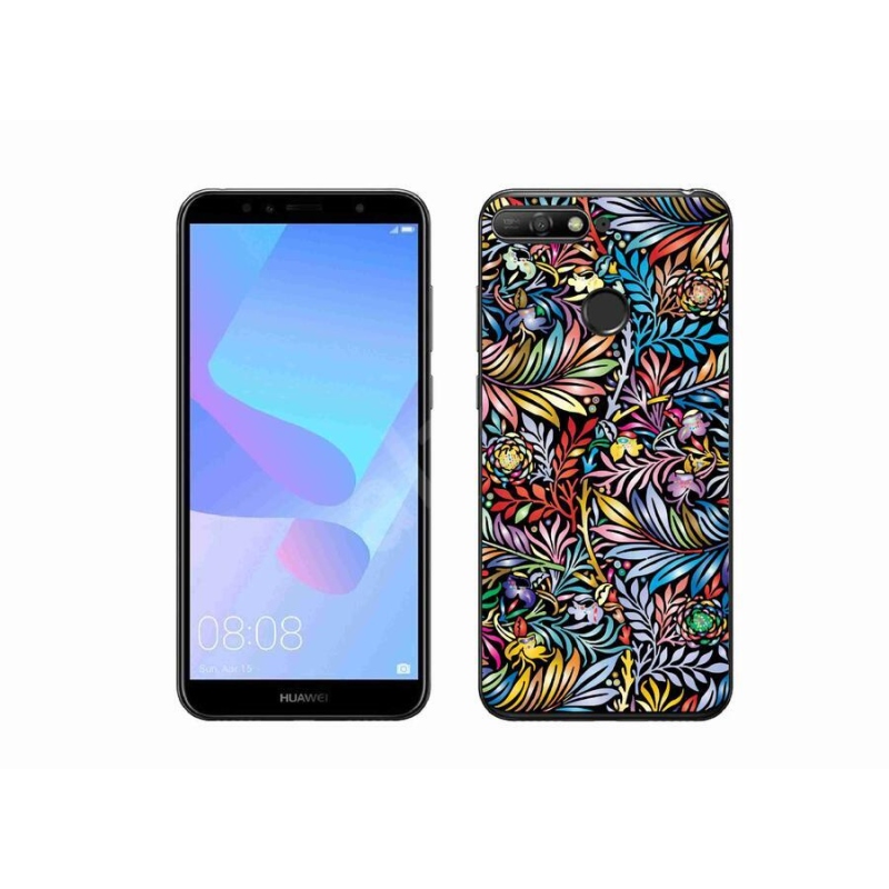 Gelový kryt mmCase na mobil Huawei Y6 Prime (2018) - květiny 5