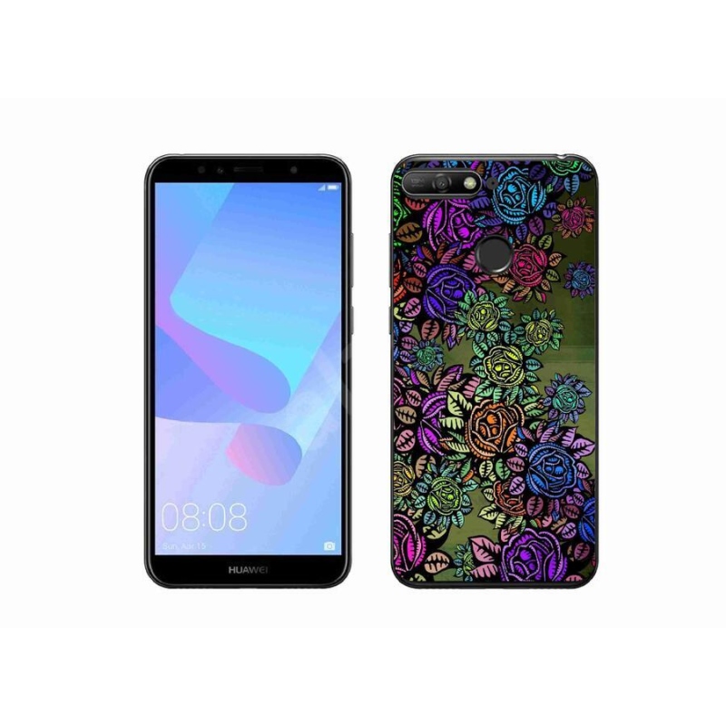Gelový kryt mmCase na mobil Huawei Y6 Prime (2018) - květiny 6