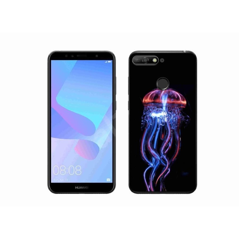 Gelový kryt mmCase na mobil Huawei Y6 Prime (2018) - medúza