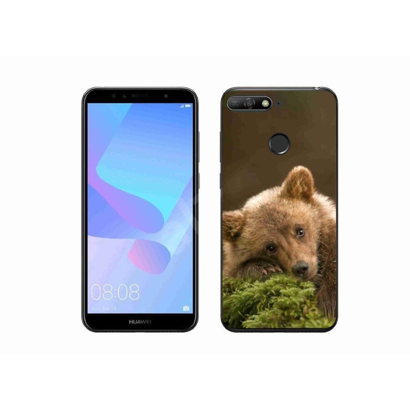 Gelový kryt mmCase na mobil Huawei Y6 Prime 2018 - medvěd