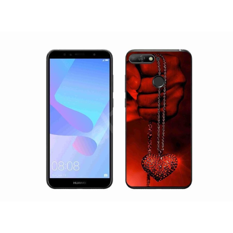 Gelový kryt mmCase na mobil Huawei Y6 Prime 2018 - náhrdelník