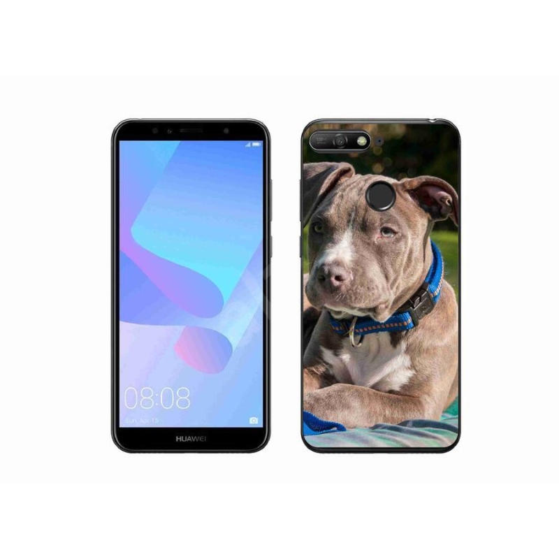 Gelový kryt mmCase na mobil Huawei Y6 Prime 2018 - pitbull
