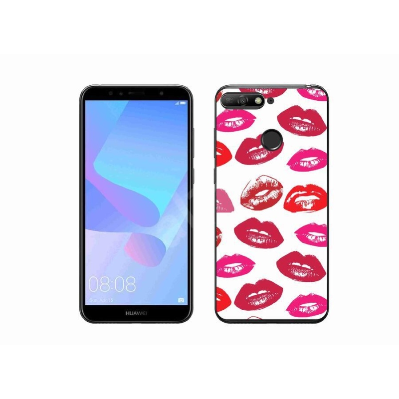 Gelový kryt mmCase na mobil Huawei Y6 Prime (2018) - rty