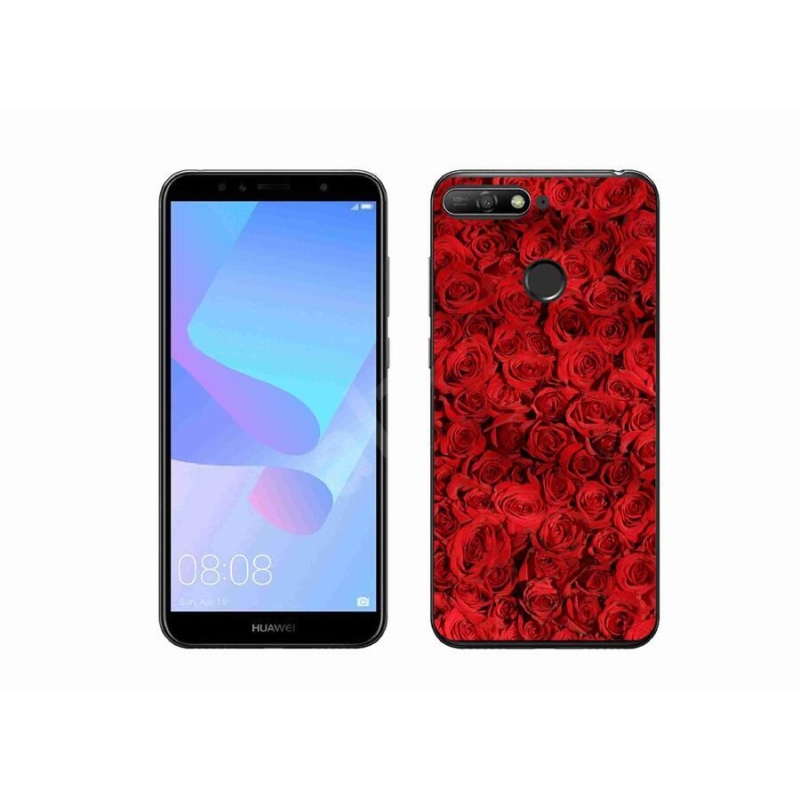Gelový kryt mmCase na mobil Huawei Y6 Prime 2018 - růže