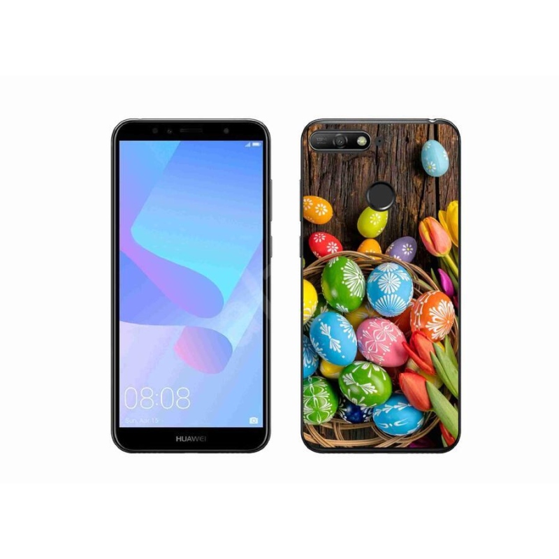 Gelový kryt mmCase na mobil Huawei Y6 Prime (2018) - velikonoční vajíčka