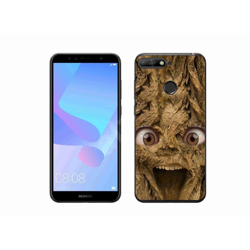 Gelový kryt mmCase na mobil Huawei Y6 Prime (2018) - veselý strom s očima