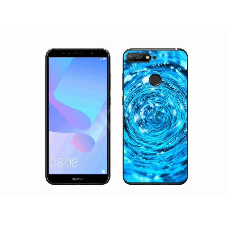 Gelový kryt mmCase na mobil Huawei Y6 Prime 2018 - vodní vír