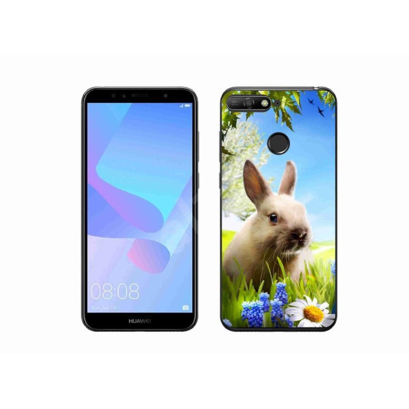 Gelový kryt mmCase na mobil Huawei Y6 Prime (2018) - zajíček