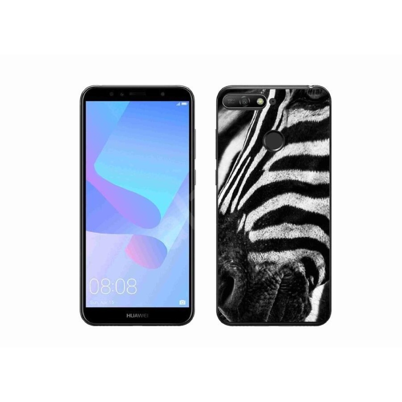 Gelový kryt mmCase na mobil Huawei Y6 Prime 2018 - zebra