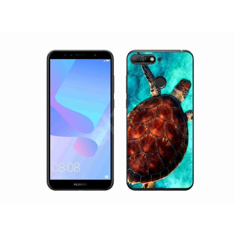 Gelový kryt mmCase na mobil Huawei Y6 Prime 2018 - želva
