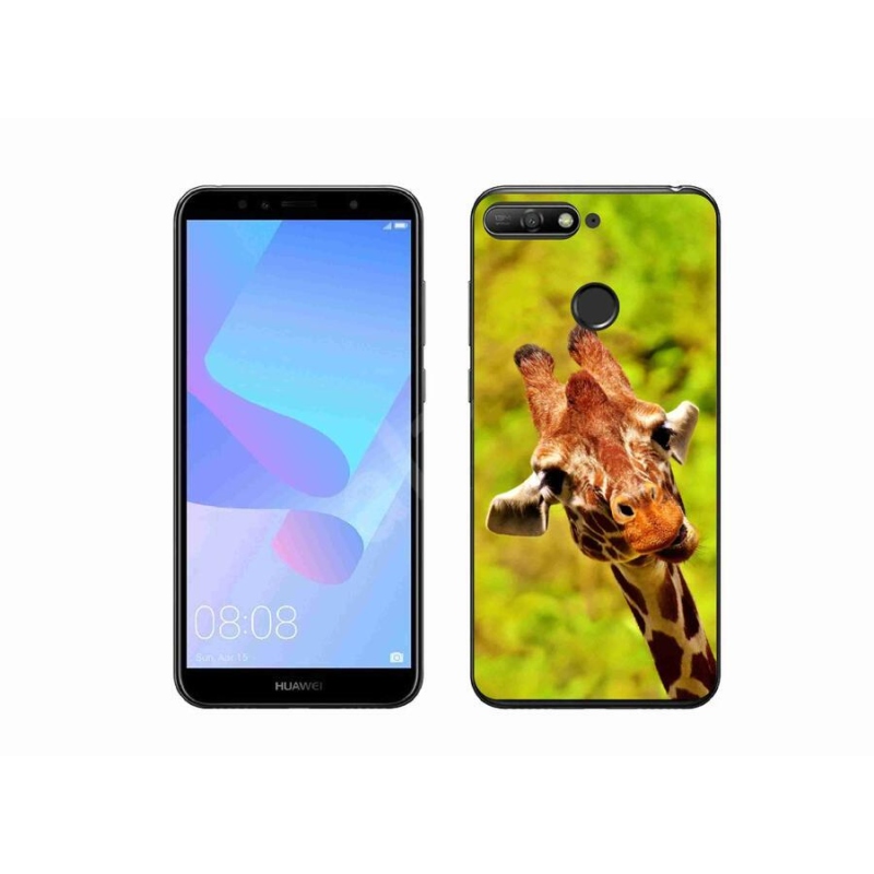 Gelový kryt mmCase na mobil Huawei Y6 Prime (2018) - žirafa