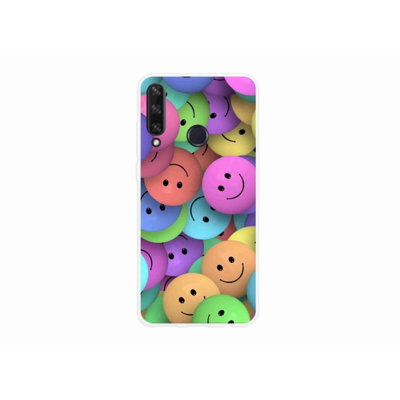 Gelový kryt mmCase na mobil Huawei Y6p - barevní smajlíci