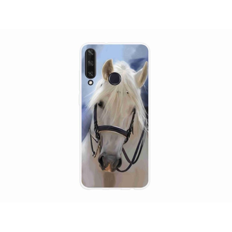 Gelový kryt mmCase na mobil Huawei Y6p - bílý kůň