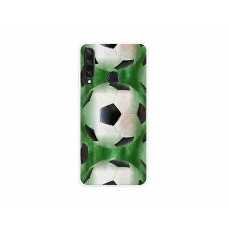 Gelový kryt mmCase na mobil Huawei Y6p - fotbalový míč
