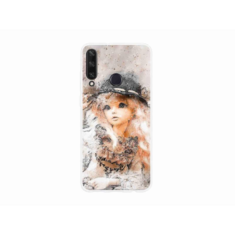 Gelový kryt mmCase na mobil Huawei Y6p - holčička s kloboukem