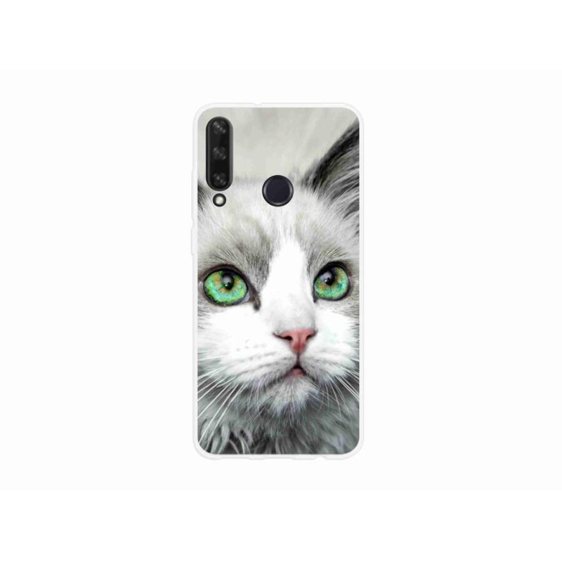Gelový kryt mmCase na mobil Huawei Y6p - kočičí pohled