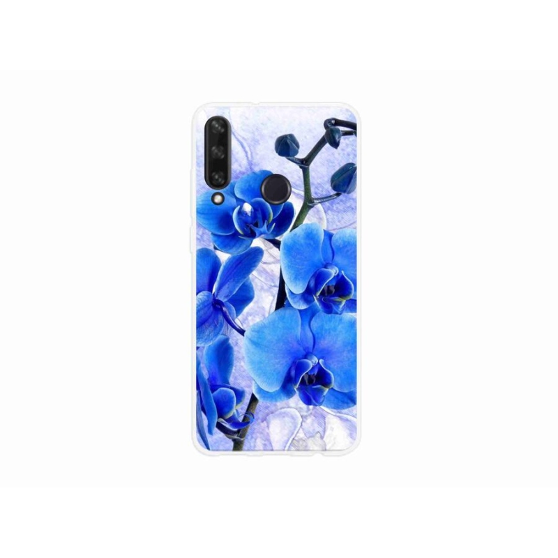 Gelový kryt mmCase na mobil Huawei Y6p - modré květy
