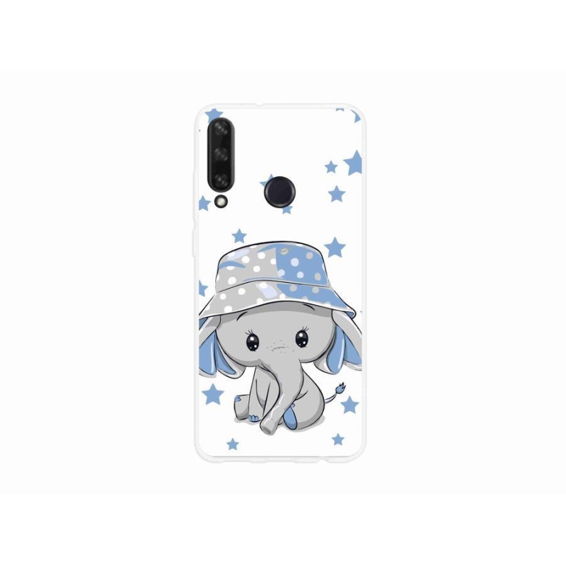 Gelový kryt mmCase na mobil Huawei Y6p - modrý slon