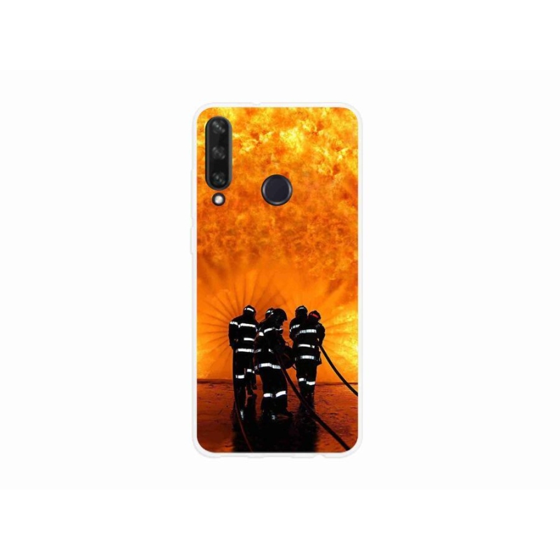 Gelový kryt mmCase na mobil Huawei Y6p - požár
