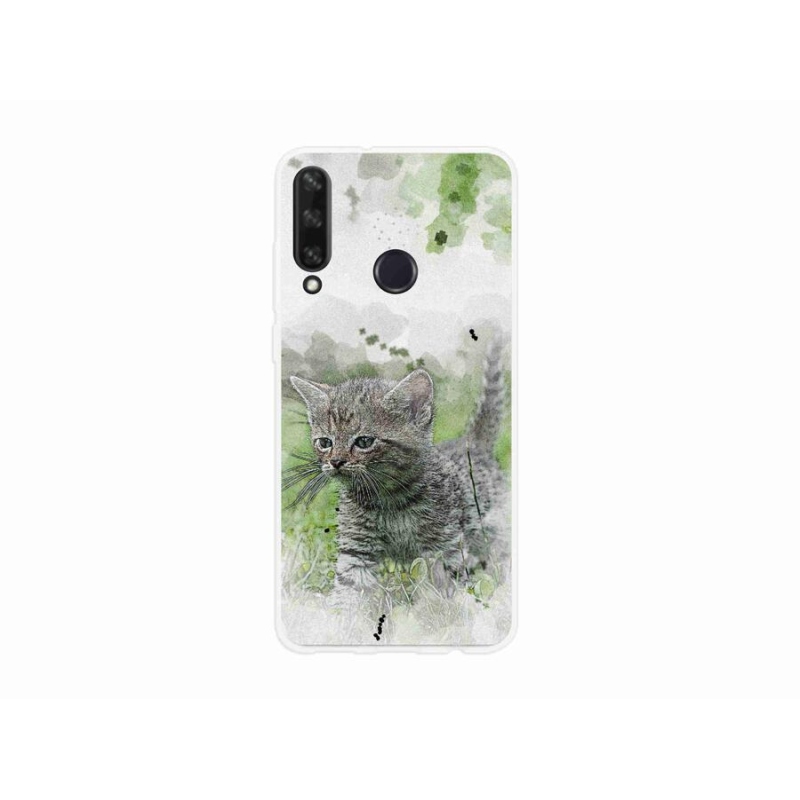Gelový kryt mmCase na mobil Huawei Y6p - roztomilé kotě 1