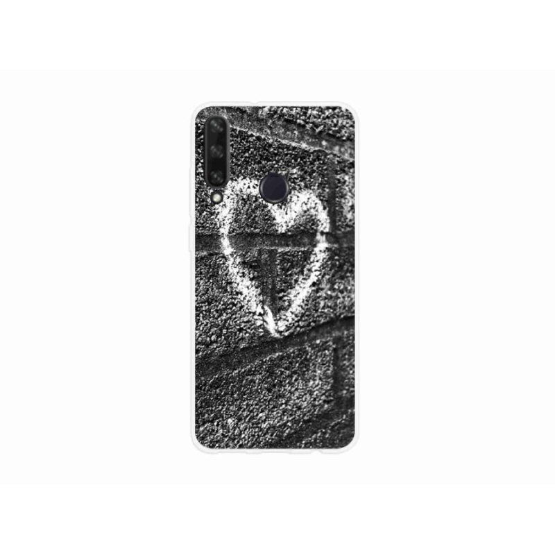 Gelový kryt mmCase na mobil Huawei Y6p - srdce na zdi