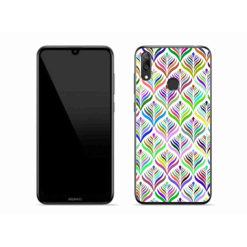 Gelový kryt mmCase na mobil Huawei Y7 (2019) - abstrakt 15