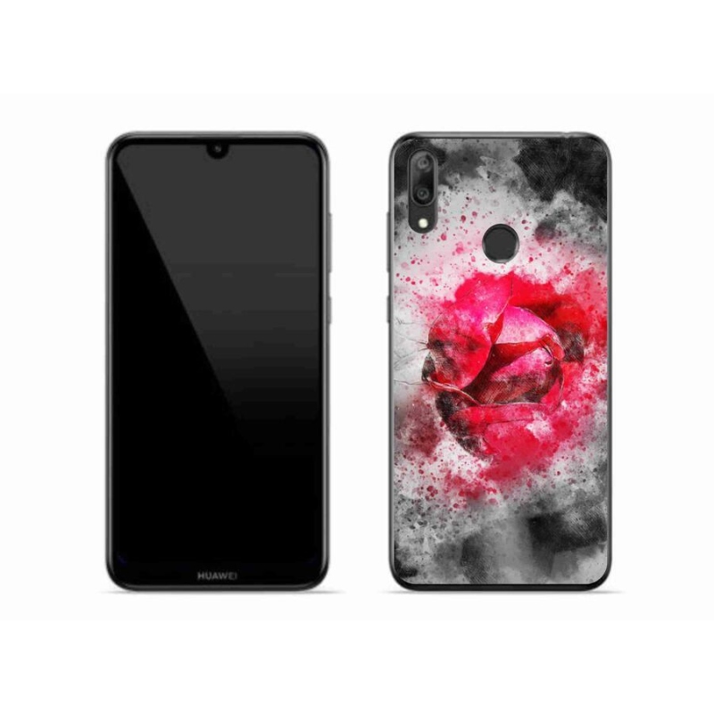 Gelový kryt mmCase na mobil Huawei Y7 (2019) - abstrakt 9