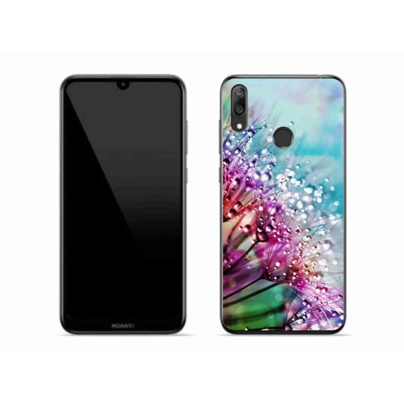Gelový kryt mmCase na mobil Huawei Y7 (2019) - barevné květy