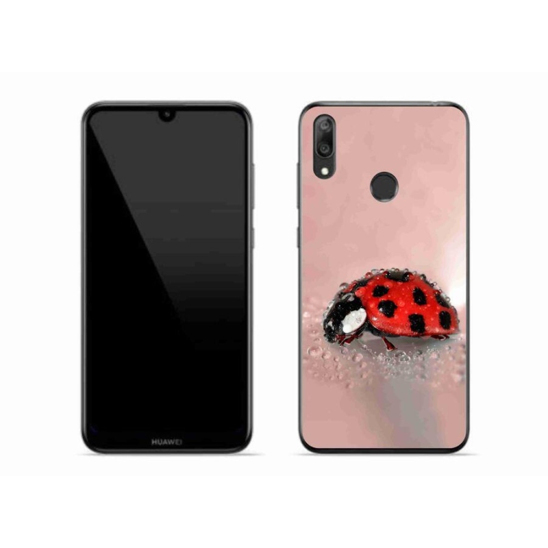 Gelový kryt mmCase na mobil Huawei Y7 (2019) - beruška