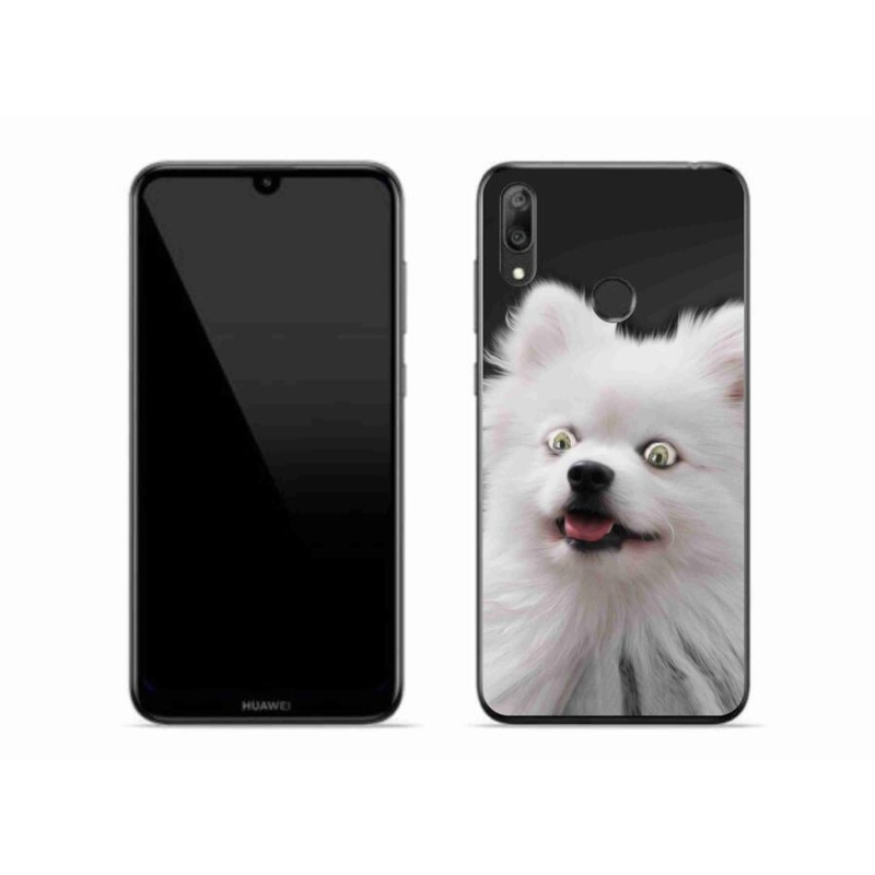 Gelový kryt mmCase na mobil Huawei Y7 (2019) - bílý špic