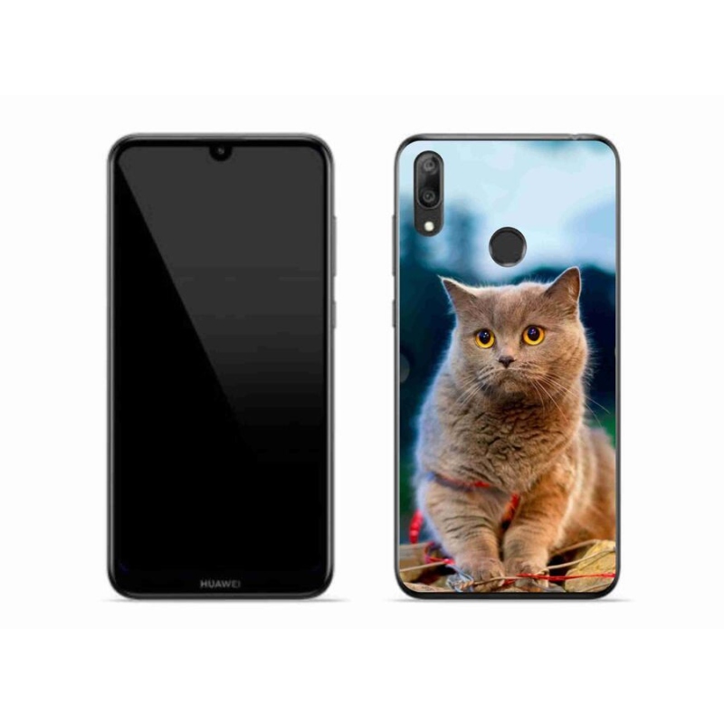 Gelový kryt mmCase na mobil Huawei Y7 (2019) - britská modrá 2