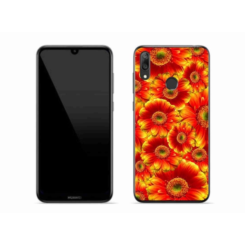 Gelový kryt mmCase na mobil Huawei Y7 (2019) - gerbera 1
