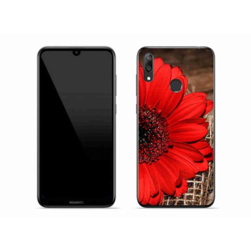 Gelový kryt mmCase na mobil Huawei Y7 (2019) - gerbera