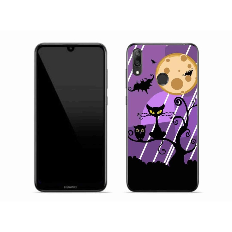 Gelový kryt mmCase na mobil Huawei Y7 (2019) - halloween