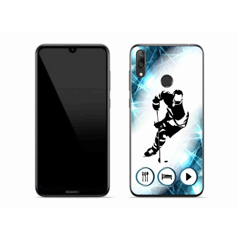 Gelový kryt mmCase na mobil Huawei Y7 (2019) - hokej 1