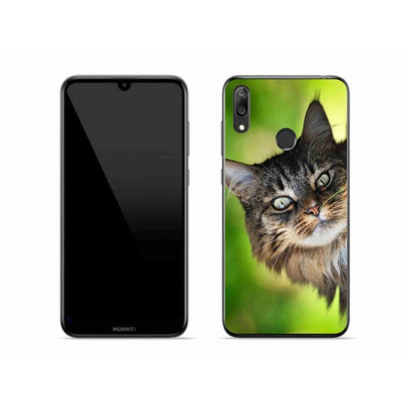 Gelový kryt mmCase na mobil Huawei Y7 (2019) - kočka 3