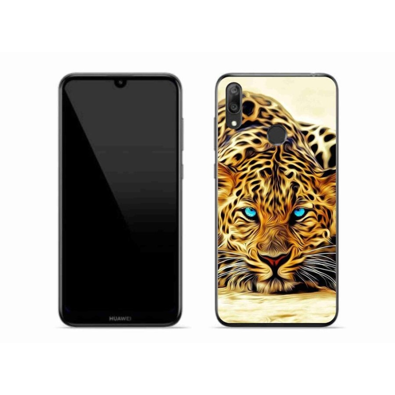 Gelový kryt mmCase na mobil Huawei Y7 (2019) - kreslený tygr