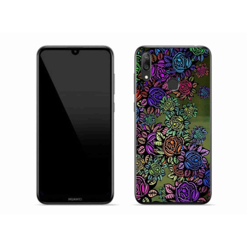 Gelový kryt mmCase na mobil Huawei Y7 (2019) - květiny 6