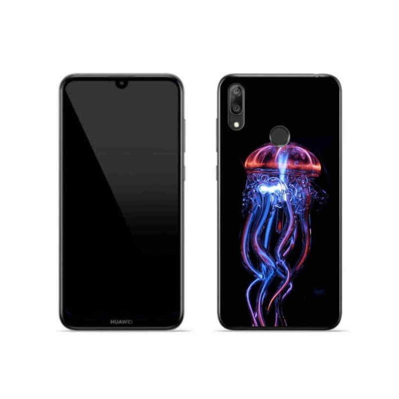 Gelový kryt mmCase na mobil Huawei Y7 (2019) - medúza
