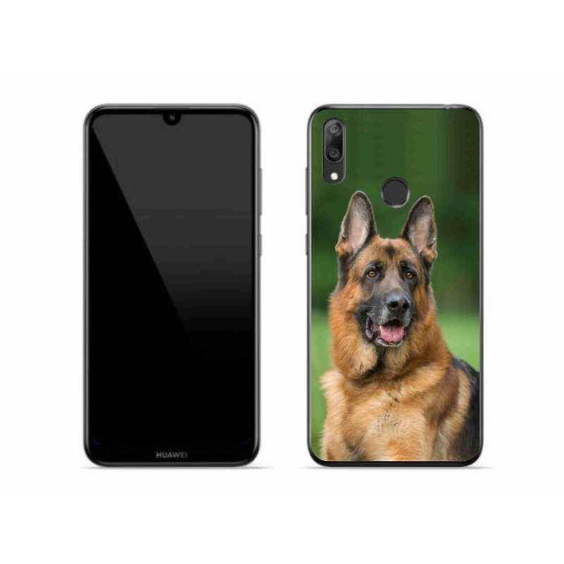 Gelový kryt mmCase na mobil Huawei Y7 (2019) - německý ovčák