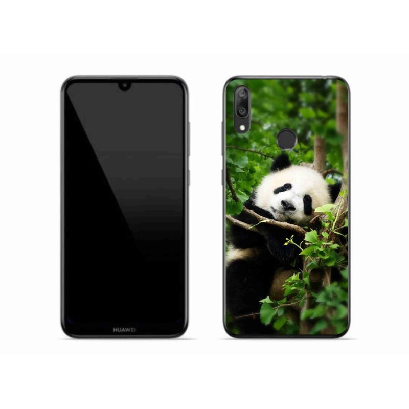 Gelový kryt mmCase na mobil Huawei Y7 (2019) - panda