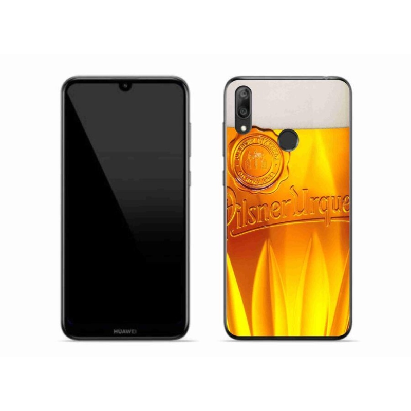 Gelový kryt mmCase na mobil Huawei Y7 (2019) - pivo