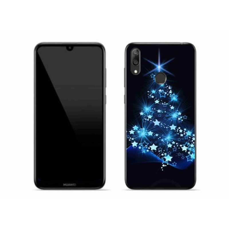 Gelový kryt mmCase na mobil Huawei Y7 (2019) - vánoční stromek