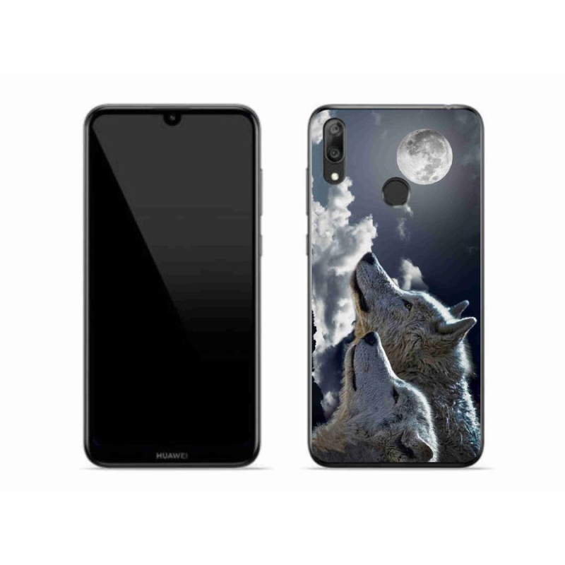 Gelový kryt mmCase na mobil Huawei Y7 (2019) - vlci