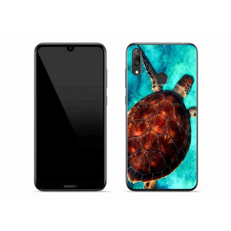 Gelový kryt mmCase na mobil Huawei Y7 (2019) - želva