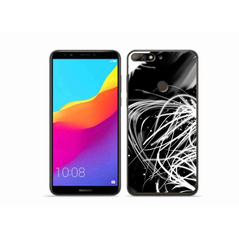 Gelový kryt mmCase na mobil Huawei Y7 Prime (2018) - abstrakt 2