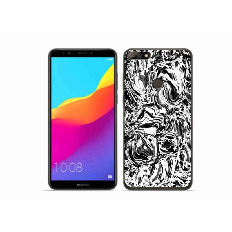 Gelový kryt mmCase na mobil Huawei Y7 Prime (2018) - abstrakt 4
