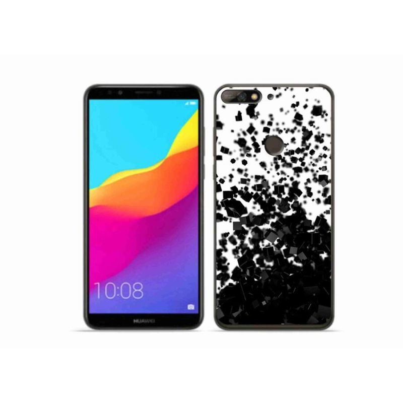 Gelový kryt mmCase na mobil Huawei Y7 Prime (2018) - abstraktní vzor 1